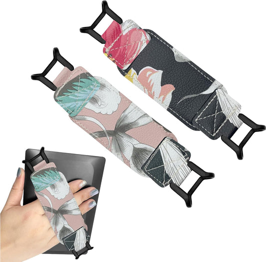 WQVSHRO 2PCS 6-8" Electronic Reader Hand Strap Ebook Versatile Portable Grip Secure Hand Strap for Ebook Mobile Phones
