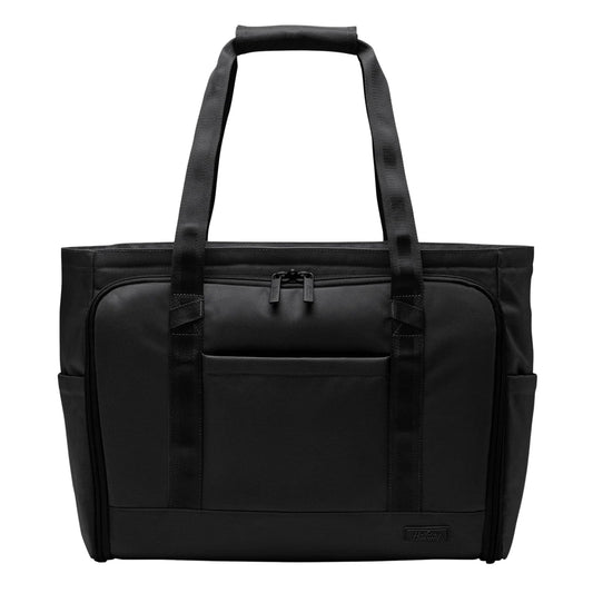 Halfday Convertible Garment Tote: 2-in-1 Travel Tote & Garment Bag, Carry-on for 1-2 Day Trips (16” Laptop Pocket, Shoe Compartments, Trolley Sleeve), Water-Resistant Ballistic Nylon, Jet