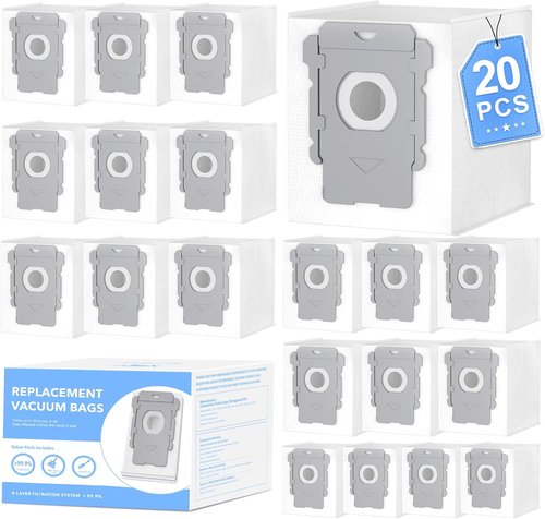 iRobot 20 Pack Vacuum Bags - Compatible with Roomba i7, i8, i3, j7, s9 | Automatic Dirt Disposal