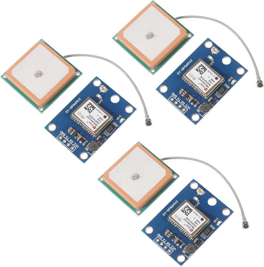 XIITIA 3pcs GY-NEO6MV2 NEO-6M NEO6MV2 APM2.5 2.5 GPS Module with Flight Control EEPROM MWC Large Antenna
