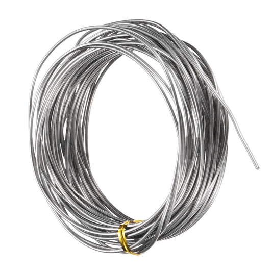 M METERXITY 13 Gauge Stainless Steel Craft Wire, 1.8mm 32.8 ft Bendable Floral Snare Wire for Jewelry Making/Sculpting/Armature Crafting/Floral Bonsai/DIY Crafts