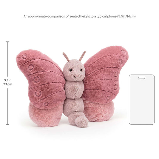 Jellycat Beatrice Butterfly Stuffed Animal, 10 inches - Insect and Bug Plush Toy - Classic Children's Gift