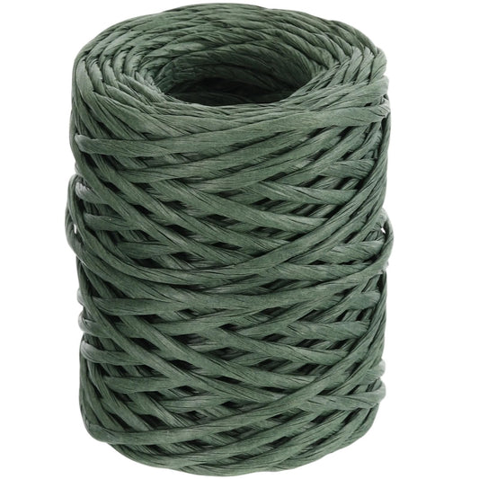 Syhood 130 Feet Floral Wire Rustic Vine Bind Wire for Craft Wrapping Flower Bouquets(Dark Green, 1 Roll)