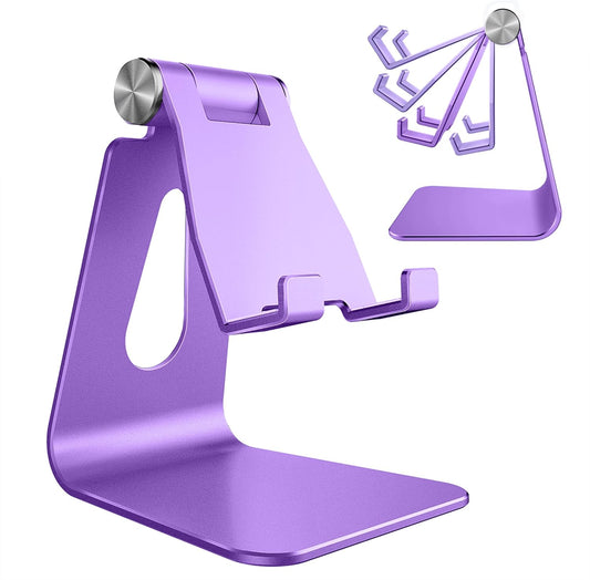 CreaDream 15 14 13 12 11 Adjustable Cell Phone Stand, Phone Stand, Cradle, Dock, Holder, Aluminum Desktop Stand