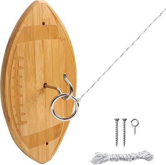 GSE Games & Sports Expert Ring Toss Game for Adults, Hook and Ring Toss Game Wall Mount for Outdoor/Indoor, Ring Toss Hook Game for Family Fun Party Game, Man Cave Decor