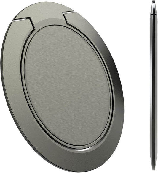 Attom Tech Slimmest World's Phone Ring Holder, Tomorotec Ultra Thin Cell Phone Ring Stand for Magnetic Car Mount Hook