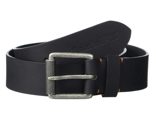 Timberland PRO Men's 40mm Workwear Work Belt Leather Belt, Black/Roller Buckley, 42