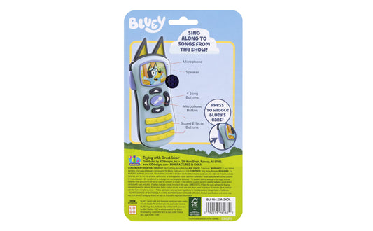 Bluey Toy Remote Control for Toddlers with Built-in Music and Sound Effects, Bluey Toys for Kids