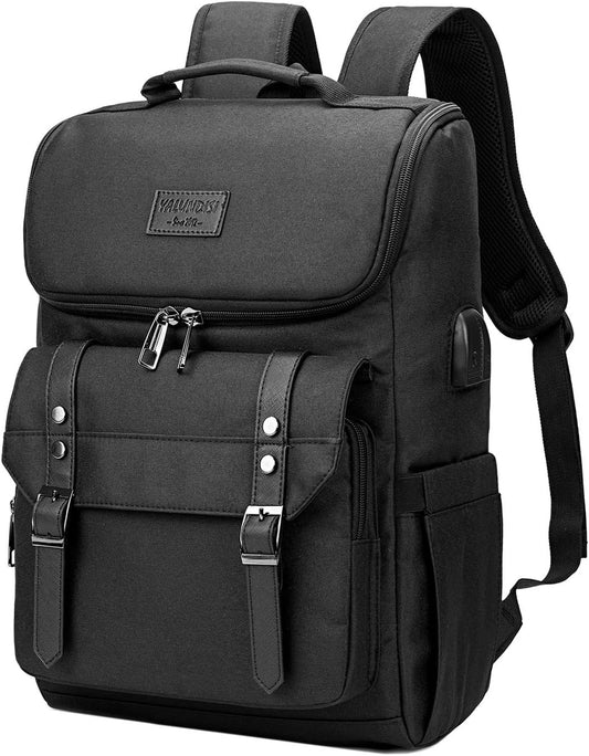YALUNDISI Backpack Backpack Backpack 15.6 Inch Vintage Travel Laptop with usb Charging Port for Women & Men College