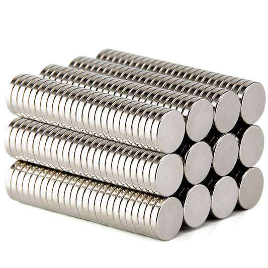 DIYMAG 100Pcs Refrigerator Magnets, Small Round Disc Magnets for Crafts, Premium Brushed Nickel Tiny Fridge Magnet, Office, and Whiteboard Magnet