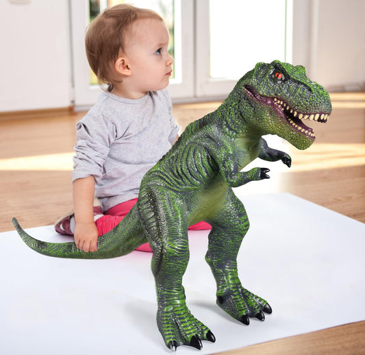 YONGJULE Large Dinosaur Toys- 28" Tyrannosaurus Rex Soft Dinosaur Toys for Kids 3-5, Big Inflatable Dinosaur for Boys Girls, Toddler Dinosaur Party Favors (Tyrannosaurus Rex)