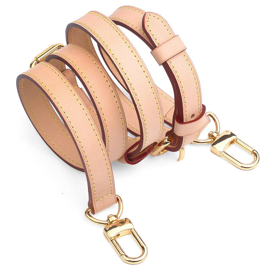jiesinlov Vachetta Leather Replacement Crossbody Bags Strap Adjustable Shoulder Strap for Speedy 20 25 long strap(0.70Width Three Segments Adjustable 26.8-47.2Length)