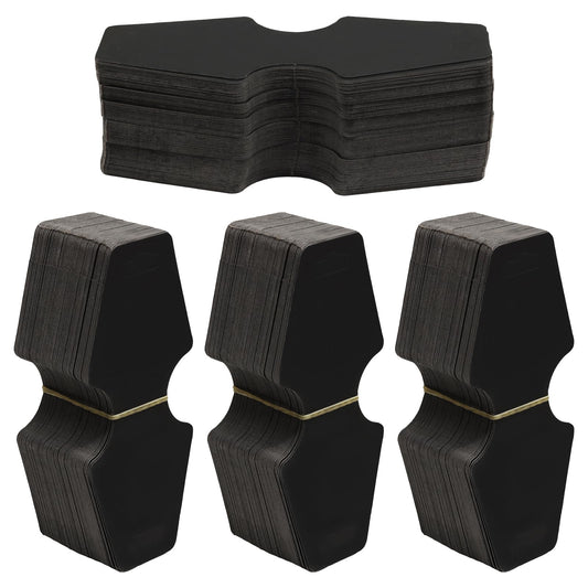 verkelly 400 Pack Black Bracelet Display Cards, 4.7"x2" Jewelry Display Cards with Hole & Necklace Display Cards for Small Business, Craft Fairs, Home Organization