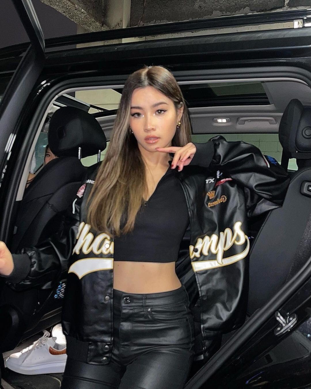 Aelfric Eden Faux Leather Jacket Oversized Racing Motorcycle Jackets Moto Coats Unisex Trendy Streetwear Jacket