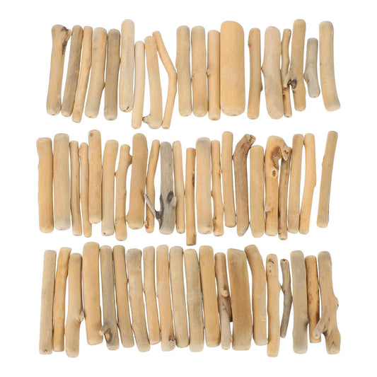 MECCANIXITY 3.1" Natural Driftwood Pieces, 0.3" to 0.5" Dia Driftwood Twigs for Crafts Drift Wood Sticks for DIY Crafts Photo Props Wall Decor, Wood Color