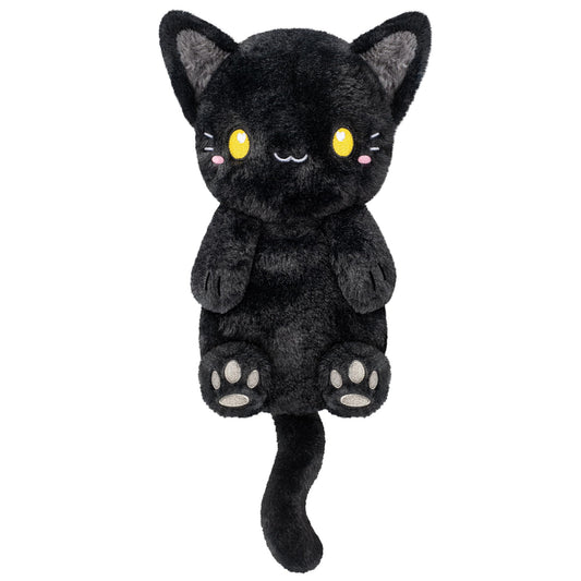 Black Cat Microwavable 1.5 lbs Unscented Heating Pad for Women and Kids- Cute Soft Cozy Pillow Plush Heatable Warm Stuffed Animals - Kawaii Hot and Cold Plushie - Black Cat Gifts for Girls and Women