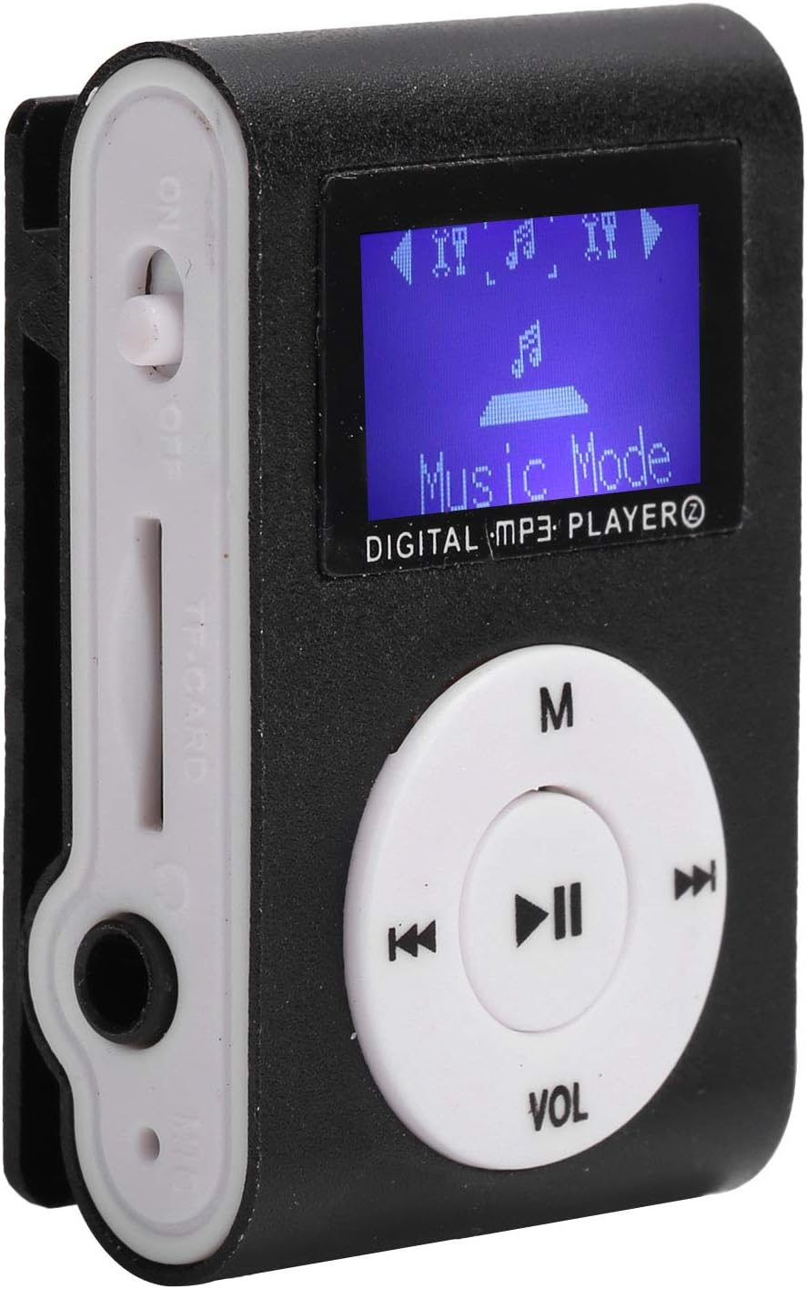 2FY2SW Mp3 MP3 32GB(Black) Player, Portable Mini Music Player with Headphone and USB Cable, Back Clip Lossless Sound