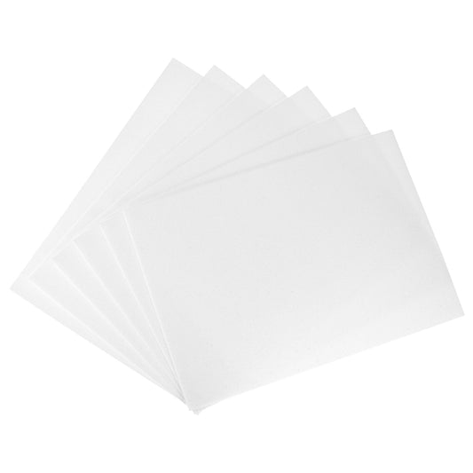 uxcell White Shiny EVA Foam Sheets 23.6x15.7in 1.3mm Thick for Crafts DIY 6 Pcs