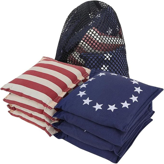 GSE Games & Sports Expert Set of 8 Premium Weather Resistant Cornhole Bags. Regulation Size and Weight Bean Bags for Cornhole Toss Games (Several Styles Available)