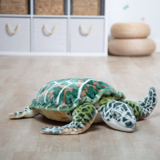 Melissa & Doug Giant Sea Turtle - Lifelike Stuffed Animal (Nearly 3 feet Long)