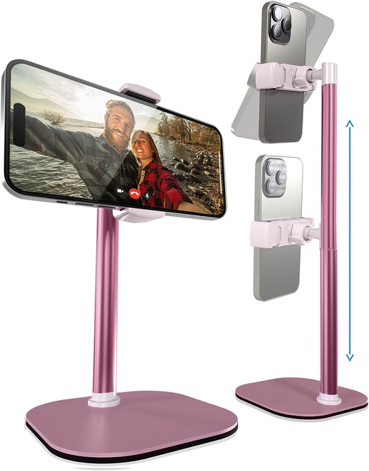 COOPER ChatStand, Adjustable Cell Phone Stand for Desk, Phone Stand for Recording, iPhone Holder for Filming, Small