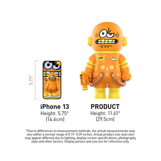 POP MART MEGA Space Molly 400% Jon BURGERMAN Space Cadets Series, 11.61 Inch Height, Random Design Toys for Modern Home Décor, Collectible Art Toy 1PC