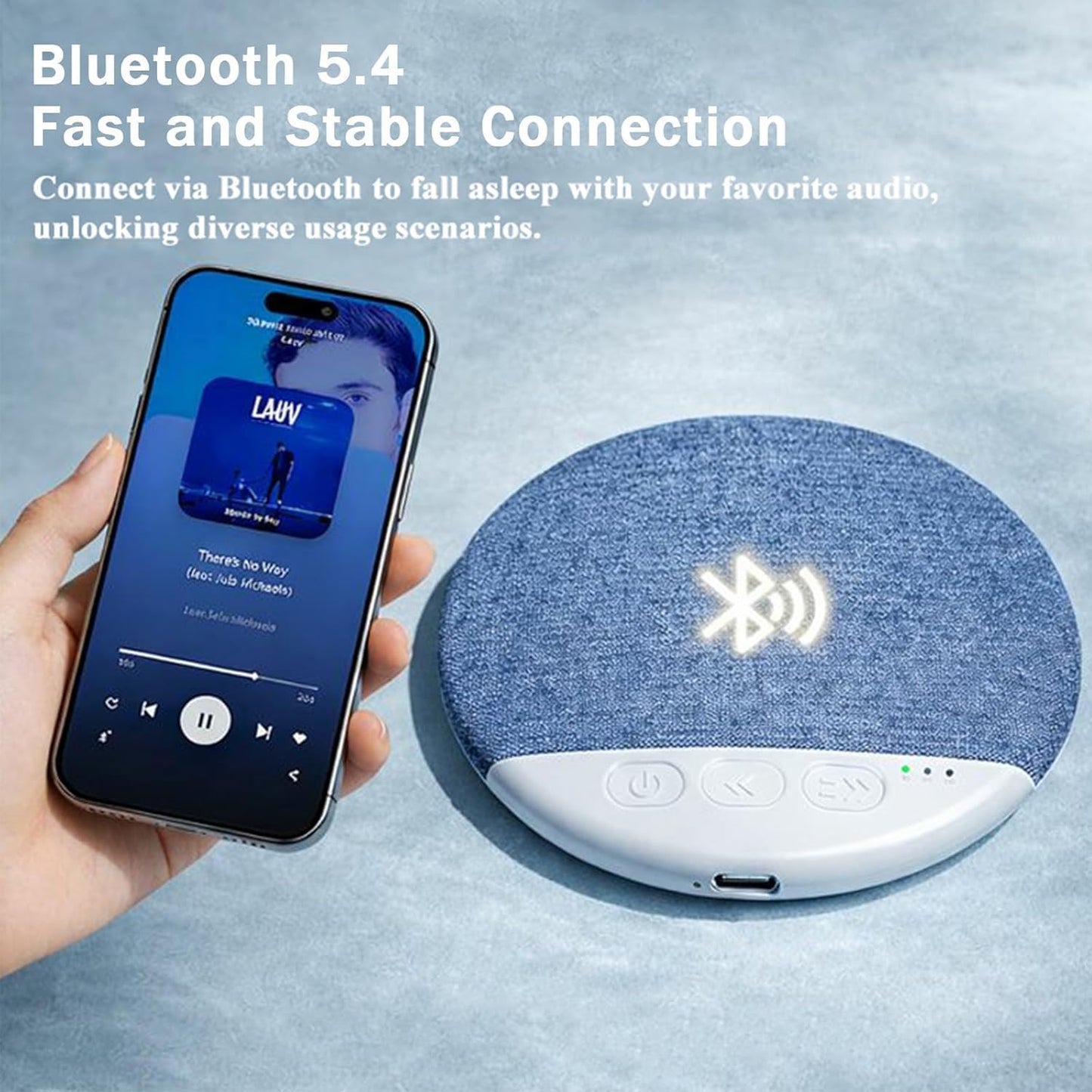 Scabre S1 2026 1PCS) Under Pillow Speaker, Ultra Thin Bluetooth Pillow Speaker for Sleeping, Wireless Hi-Fi Pillow