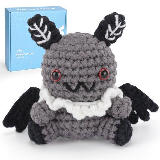 CrochetBox Crochet Kit for Beginners Adults - Starters Crochet Kit, Beginners Crocheting Kitting for Adults Teen, Craft Gifts with Crochets Yarns, Hook, Step-by-Step Video, Instruction