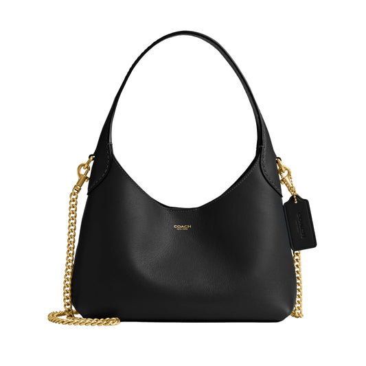 Coach Womens Brooklyn Shoulder Bag 23 Black One Size