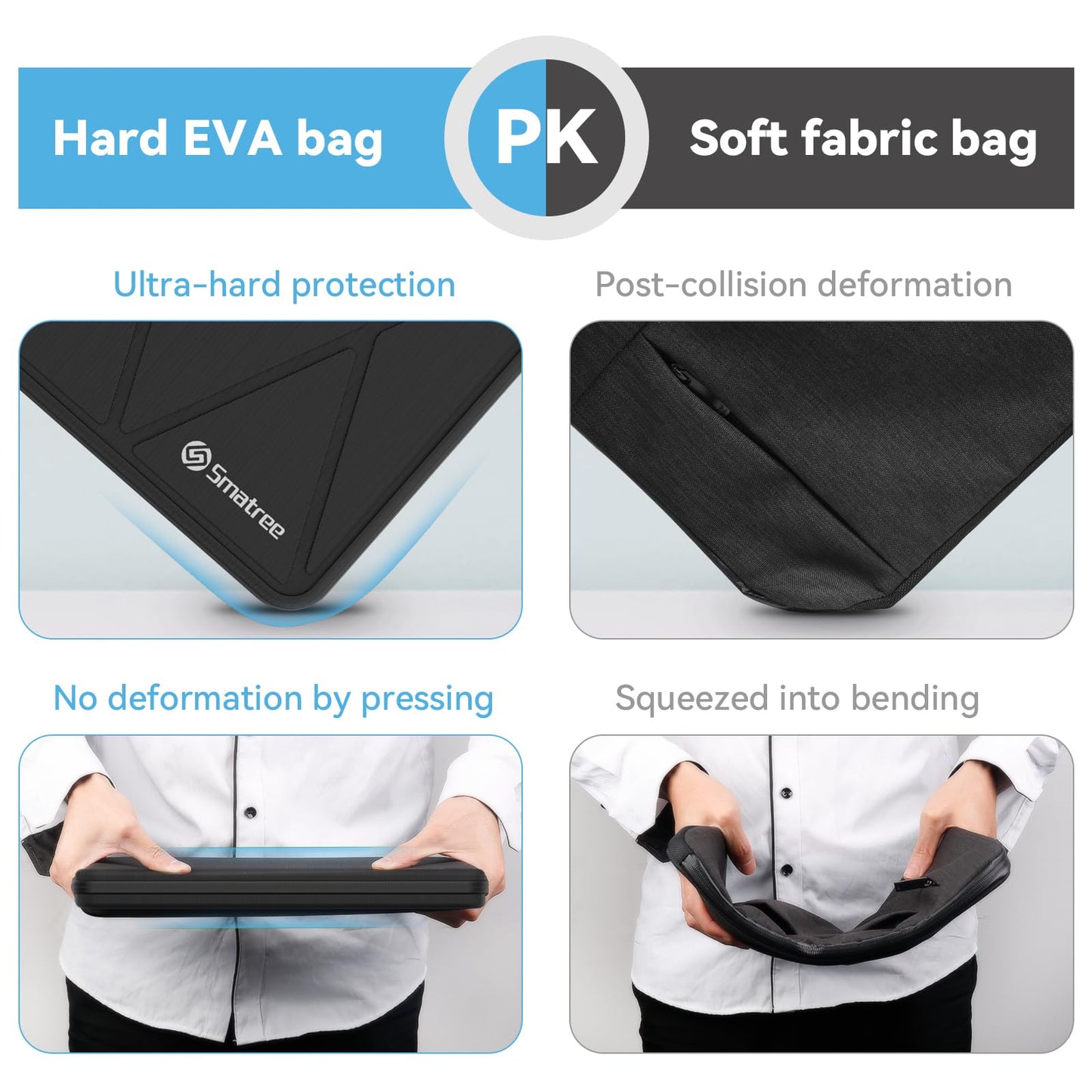 Smatree Hard EVA Protective Sleeve Case Compatible for 14 inch ASUS Vivobook 14 Notebook Bag (X8246T)