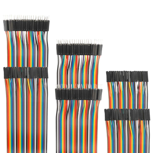 120pcs 20cm Breadboard Jumper Wires Wire Length Optional Dupont Cable Assorted Kit Male to Female Multicolored Ribbon