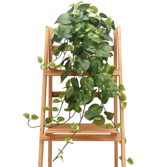 CEWOR Fake Plants Artificial Plants Indoor Faux Plant for Home Decor Silk Realistic Hanging Plants Potted Aesthetic Fake Pothos for Shelves Office Bedroom Bathroom Decor (Green)