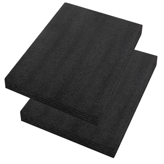 Yeecheng 2 Pcs 12 x 16 x 1INCH Black Polyurethene Foam Sheets,Cuttable Packing Foam Block Foam Padding for Packing and Crafts,Toolbox Storage.