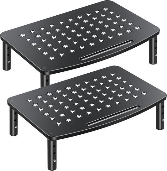 2 Pack 3 2 Zimilar Monitor Stands, Height Adjustable Riser for Laptop, Printer, iMac, PC, Premium Metal Stand