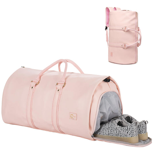 seyfocnia Convertible Travel Garment Bag,Carry on Garment Duffel Bag for Women - 3 in 1 Garment Backpack Hanging Suitcase Suit Business Travel Bag