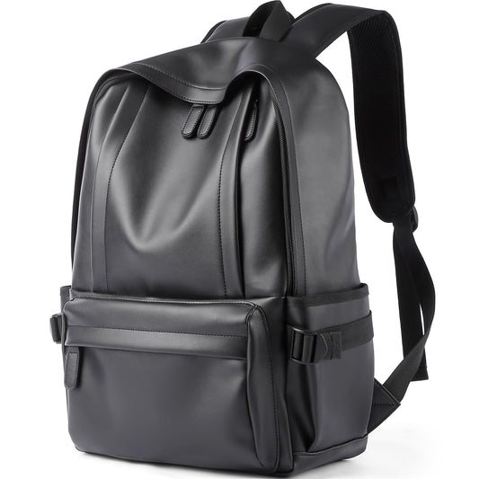 MATE ELAN Laptop Leather Travel Backpack For Men Water-Repellent Carry On Back Pack For Travel Business Work computer Backpacks Fit 15.6" Laptop