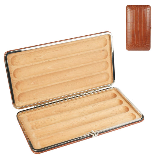 CAIOVSE Leather Surface Travel Storage Case, Compact Size for Easy Portability, Suitable for Multiple Occasions, Golfing, Hiking, Travel, Fishing and Indoor Use, Gift for Men, Brown