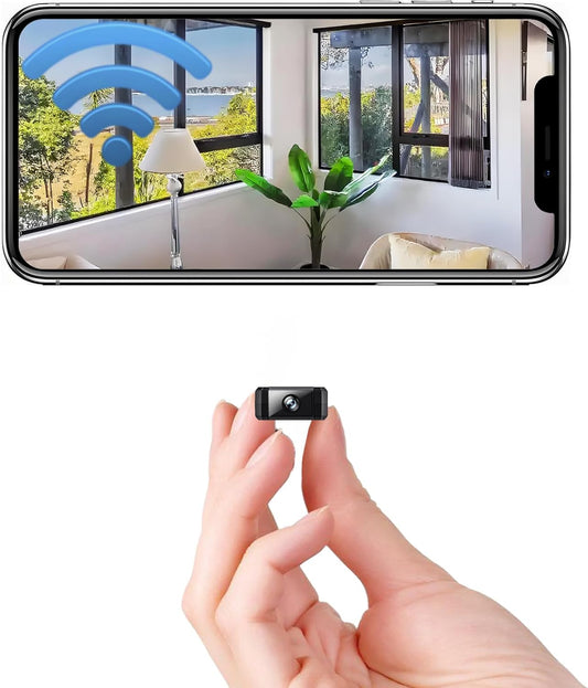 Terura 0.9 Inch Only Hidden Camera Mini Small Micro WiFi HD Cameras Home Indoor Use Night Vision Motion Detection Wide