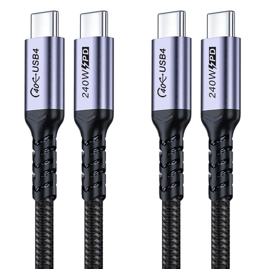 240W 3ft 2 Packs, 4 40Gbps 8K 16/16 Pro/16 Plus/16 USB C Cable USB Fast Charging, High Speed Data Speed, Video Monitor