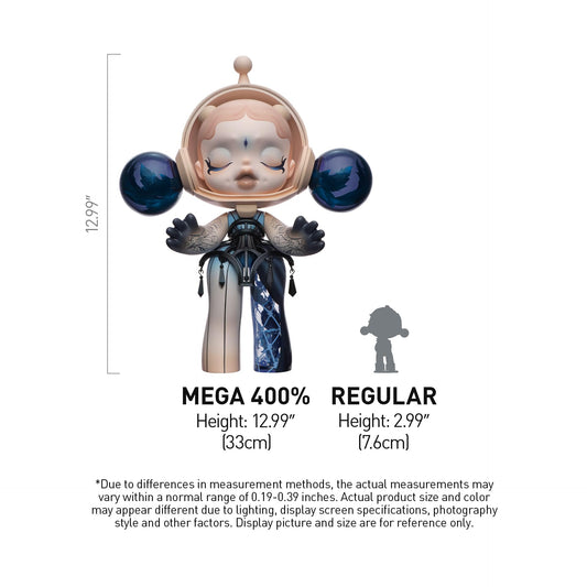 POP MART MEGA α SKULLPANDA 400% Guo Pei-Alternate Universe 33cm/12.99inches Figurine, Toys for Mordern Home Décor, Collectible Art Toy