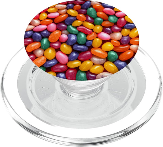 Cute Jelly Beans Candy Decor Sweets For Girls Jelly Beans Fun Cute Colorful Candy Pattern Sweets PopSockets MagSafe