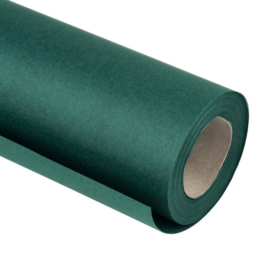 RUSPEPA Green Kraft Paper Roll - 18 inches x 100 feet - Recyclable Paper Perfect for for Crafts, Art, Wrapping, Packing, Postal, Shipping, Dunnage & Parcel