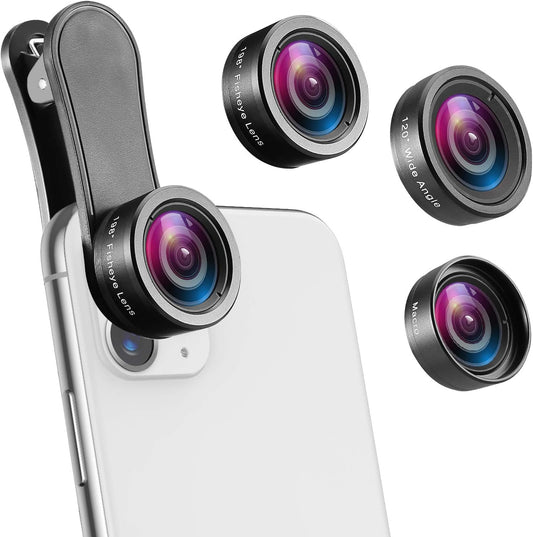 Criacr 198Fisheye 120 20X 12 12 11, 8 7 7, AMIR Phone Camera Lens, Lens, Super Wide Angle Macro for TIK Tok, Vlog