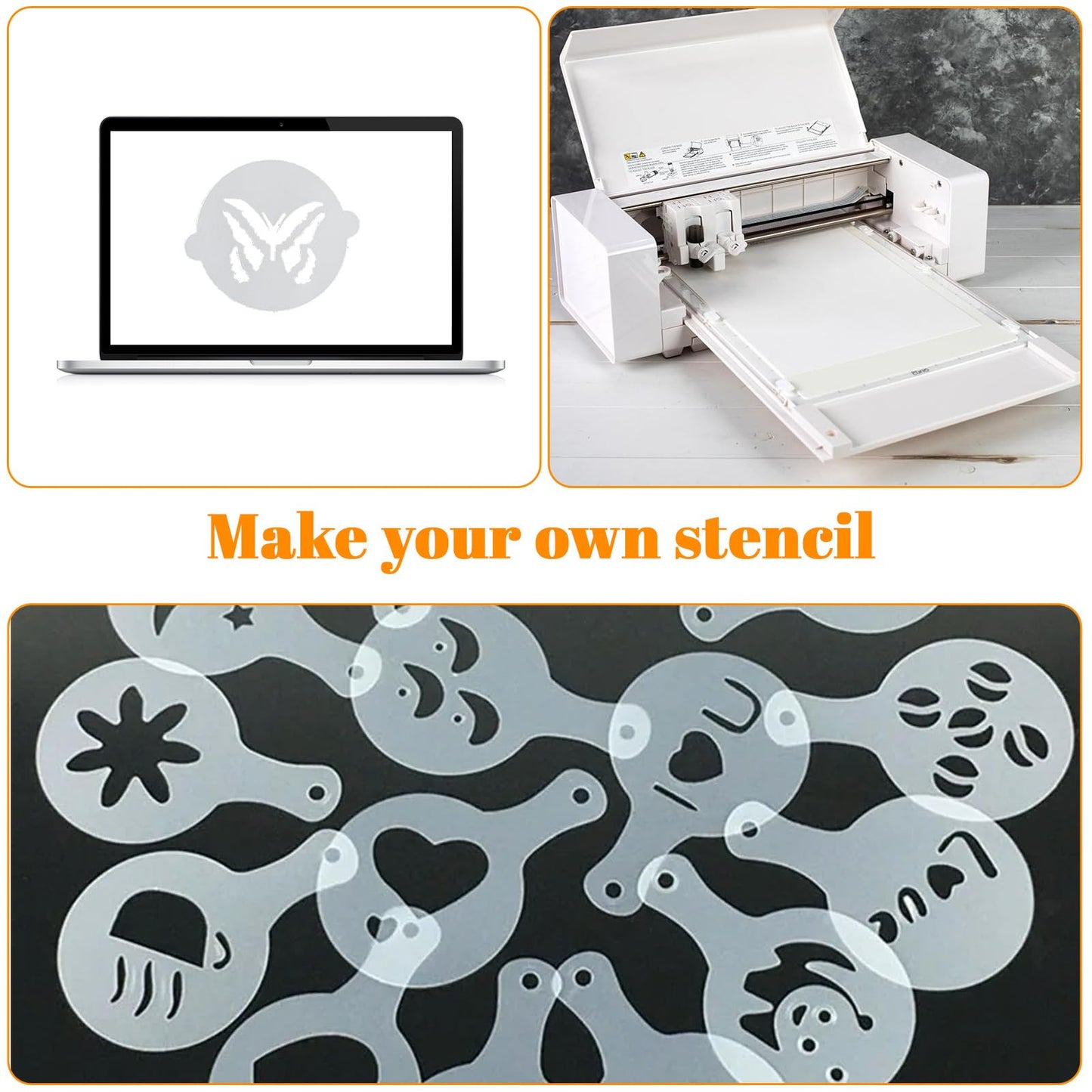 12in x 80ft Rolls 4 Mil Blank Stencil Sheets Acetate Sheets,Clear Plastic Sheet Roll Reusable PET Mylar Sheet Stencil Paper for Crafts,Cutting Machine