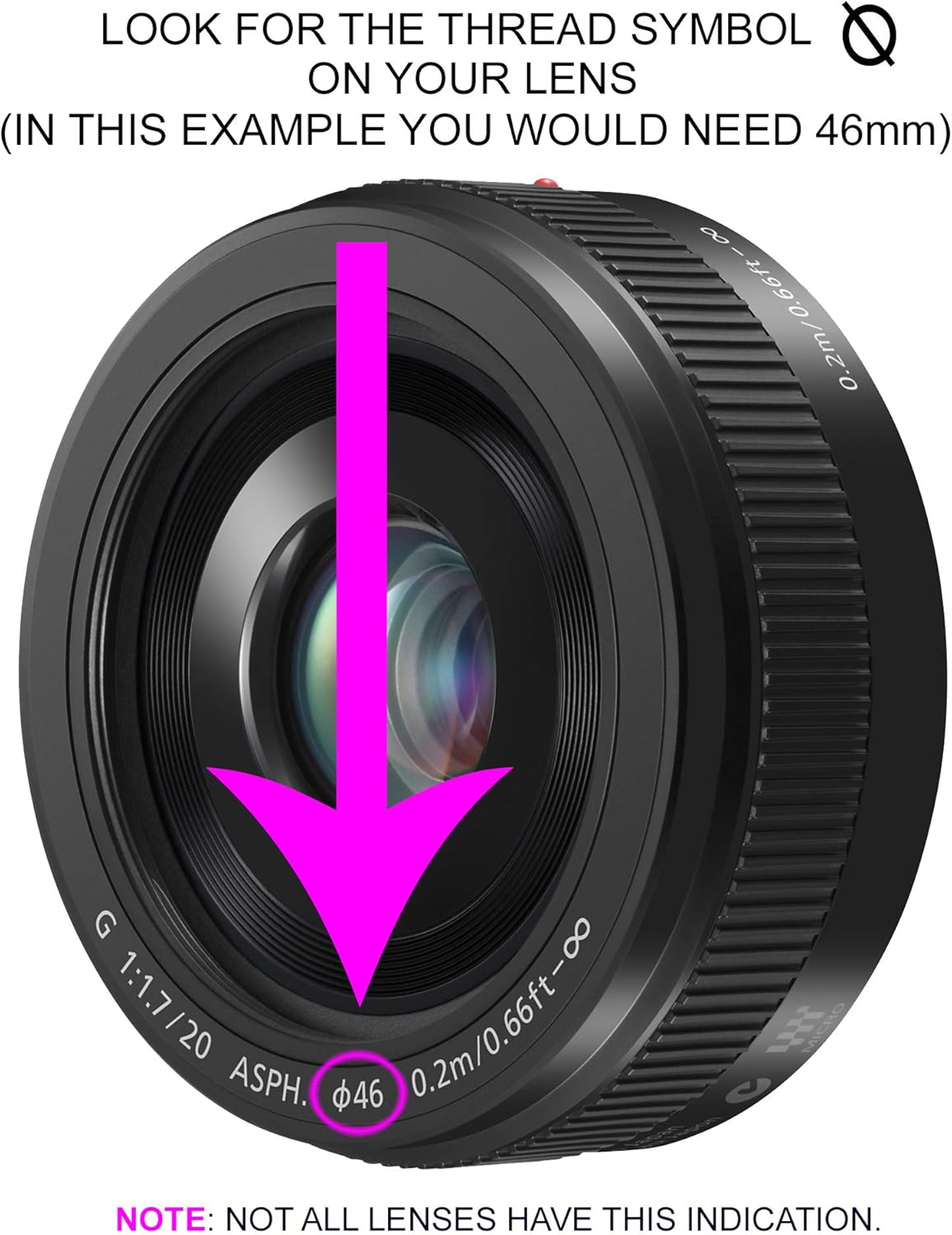 Digital Nc Pinch GX9 (55mm) Lens Cap Center for Panasonic LUMIX + Lens Cap + Microfiber Cloth