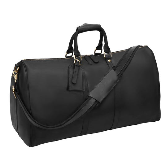 Leathario Travel Duffle Bag For Men Women Genuine Leather Overnight Weekender Bag Vintage Luggage Carry On Airplane Large Retro Unisex