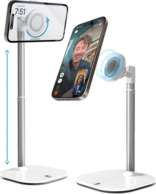 COOPER 17 16/15/14/13/12, MagStand, Adjustable Magnetic iPhone Stand for Desk & Phone Holder for Video Recording