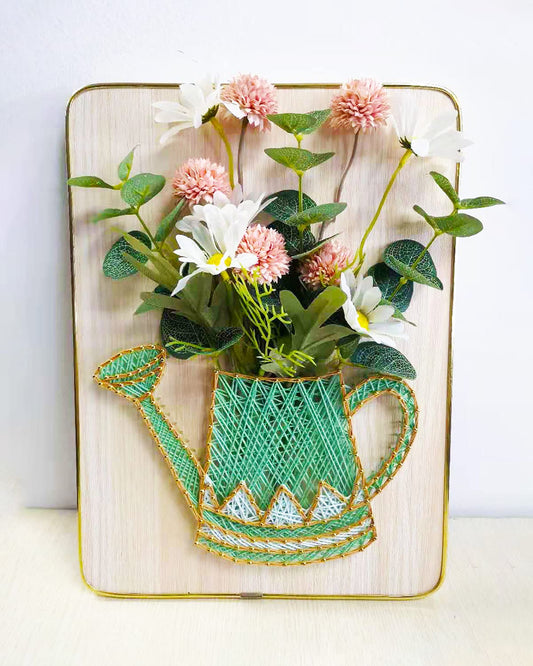 Marynee DIY String Art Craft Kit for Adults,Teens,Beginner,Kids.Include All Necessary Accessories and Frame , Adults Crafts Kit, Home Wall Decorations Unique Gift(Vase 9.8 X 13.4 inch）
