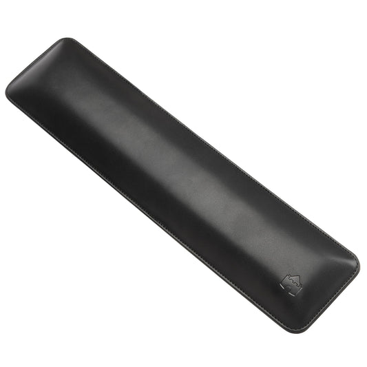 Bailey Full Size by Castle - Leather Ergonomic Computer Wrist Rest Pad for Keyboards with Around 104 Keys - Firm Keyboard Wrist Support for Typists, Gaming, and Heavy Office Use (Nightfall, Full Size)