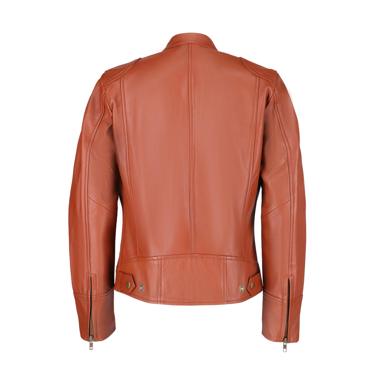 TLC Real Lambskin Leather Jacket Women - Soft Cafe Racer leather moto jacket women